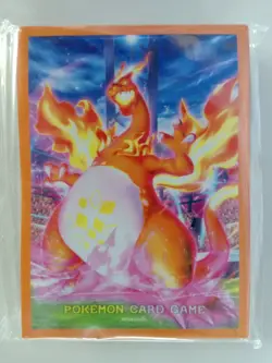Pokemon TCG Charizard V Card Sleeves Asia Exclusive Deck Shield - Image 1