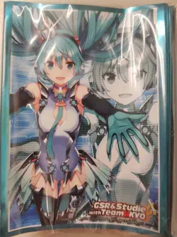 Hatsune Miku with Team Kyo Promo Card Sleeve Bushiroad Weiss Schwarz Dragon Ball - Image 1
