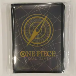 One Piece Card Game Limited Card Sleeve - Standard Black Gold - Image 1