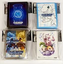 Digimon Card Game Official Carddass Card Sleeves 2020 Vol. 2 Bandai 4 Types - Image 1