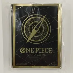 One Piece Card Game Limited Card Sleeve - Standard Black Gold ver.2 - Image 1