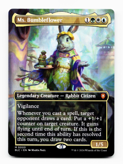 Ms. Bumbleflower (Borderless) - Commander: Bloomburrow (BLC) MTG Magic - Image 1