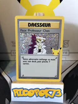 Carte Pokemon Faux Professeur Chen 73/102 Celebrations 25 ans Neuve FR - Image 2