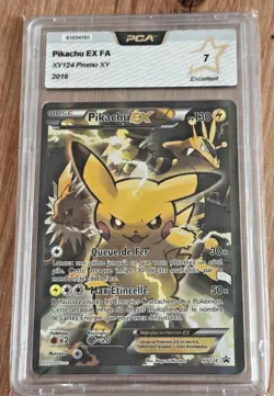 [FR] Carte Grade Pokemon Pikachu EX Promo XY123 XY Coffret Generations PCA 7 - Image 1