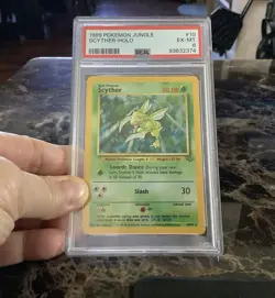 1999 Pokemon Jungle 1st Edition #10 Scyther-Holo PSA 6 - Image 1