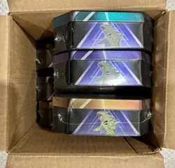 6 x Triple Whammy Collector Tin Case (2 Complete Sealed Tin Sets) Pokemon TCG - Image 2