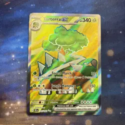 POKEMON TCG TORTERRA EX 185/162 FULL ART HOLO NEAR MINT TEMPORAL FORCES - Image 1