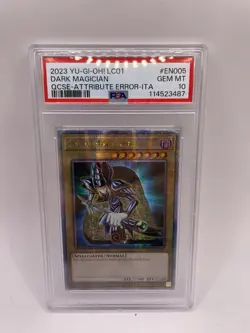 Yu-Gi-Oh! Dark Magician Attribute Error LC01-EN005 QCSE 2023 PSA 10 - Image 1