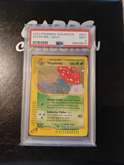 PSA 9 MINT 2003 POKEMON AQUAPOLIS #H31 VILEPLUME-HOLO Pokemon Trading Card - Image 1