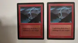 Lightning Bolt Beta MTG Magic The Gathering 2x NM Card - Image 1