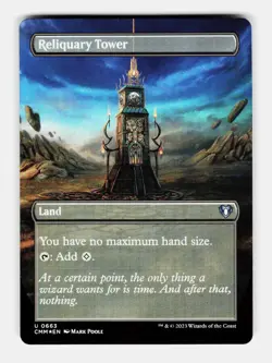 MTG: Reliquary Tower (Borderless) FOIL | Commander Masters 663 NM - Image 1
