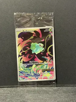 Pokemon Bulbasaur 133/132 English Mega Evolution Stamped Promo (SEALED) - Image 1