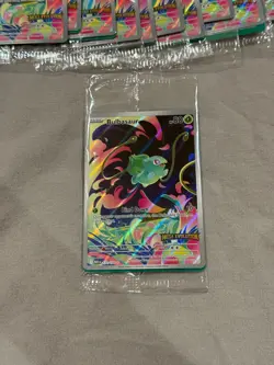 Pokemon Mega Evolution Bulbasaur Stamped Promo SEALED 133/132 Box Topper - Image 1