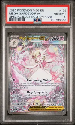2025 POKEMON MEG EN-MEGA EVOLUTION #178 MEGA GARDEVOIR EX PSA 10 - Image 1