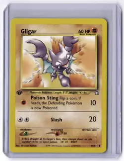 Gligar 059/111 Common 1st Edition NM Pokemon Neo Genesis - Image 1