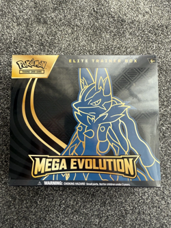 New Sealed Pokemon TCG Mega Evolution Lucario Elite Trainer Box ETB IN HAND - Image 1