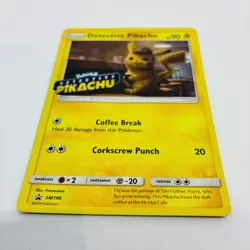 Pokemon Card Detective Pikachu SM190 Black Star Holo Promo Edition Stamped 2019 - Image 3