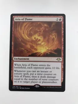 Aria of Flame MTG Magic the Gathering Card NM Near Mint MH1 - Image 1