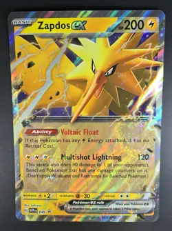 Zapdos EX 049 Scarlet and Violet Black Star Promo Jumbo Card Holo - Image 3