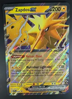 Zapdos EX 049 Scarlet and Violet Black Star Promo Jumbo Card Holo - Image 5