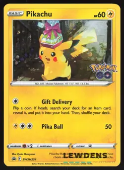 Pikachu - SWSH234 - Cosmos Holo Promo - SWSH Black Star Promo - Pokemon Card LP - Image 1