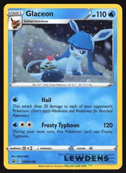 Glaceon - SWSH192 - Cosmos Holo - SWSH Black Star Promo - Pokemon Card LP4 - Image 1