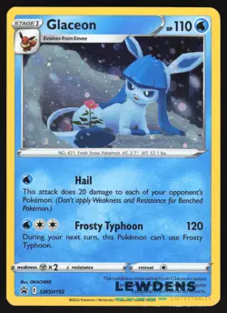 Glaceon - SWSH192 - Cosmos Holo - SWSH Black Star Promo - Pokemon Card LP3 - Image 1