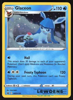 Glaceon - SWSH192 - Cosmos Holo - SWSH Black Star Promo - Pokemon Card LP2 - Image 1
