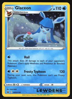 Glaceon - SWSH192 - Cosmos Holo - SWSH Black Star Promo - Pokemon Card LP1 - Image 1