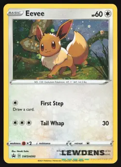 Eevee - SWSH095 - Cosmos Holo - SWSH Black Star Promo - Pokemon Card LP - Image 1