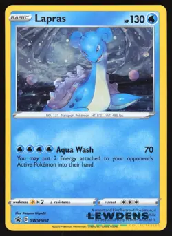 Lapras - SWSH051 - Cosmos Holo - SWSH Black Star Promo - Pokemon Card LP - Image 1