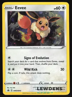 Eevee - SWSH042 - Cosmos Holo - SWSH Black Star Promo - Pokemon Card LP1 - Image 1