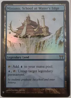 mtg magic minamo school at water's edge FOIL ENGLISH ecole de la cascade mystery - Image 1