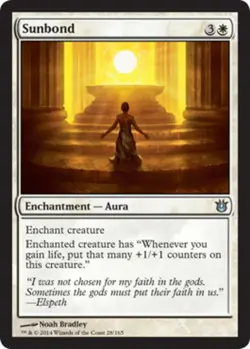 Sunbond Light Play, English Magic the Gathering MTG Born of the Gods - Image 1