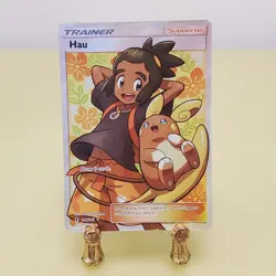 Pokemon Hau Guardians Rising Trainer Full Art Ultra Rare Holo Card 144/145 LP+ - Image 1