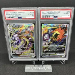 PSA10 Charizard 212/172 Mewtwo 221/172 SAR VSTAR Universe Pokemon Card Japanese - Image 1