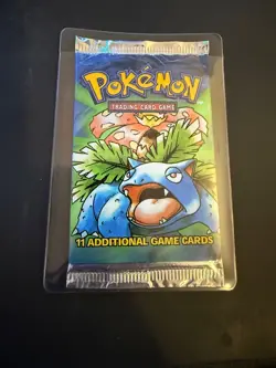 1999 Pokemon Base Set Unlimited Booster Pack Venusaur WOTC Factory Sealed - Image 1