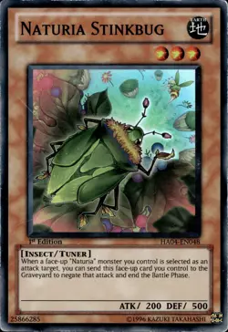 Naturia Stinkbug - Super Rare 1st Edition HA04-EN048 - HP - YuGiOh - Image 1