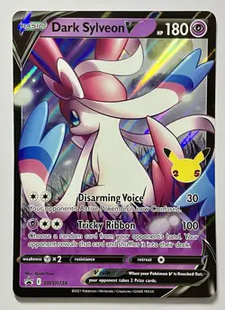 Dark Sylveon V SWSH134 (LP) •JUMBO CARD• Sword & Shield: Black Star Promo 2021 - Image 1