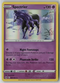Spectrier 81/196 Pokemon Lost Origin Holo Lightly Played Card (LP) 1 - Image 1
