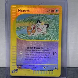Meowth 78/144 Skyridge Reverse Holo Common Pokemon Card 2003 - Image 3