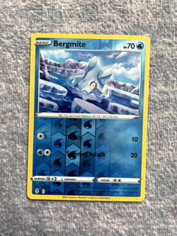 Pokemon Card - Bergmite - Reverse Holo (44/203 - Evolving Skies) - Image 1