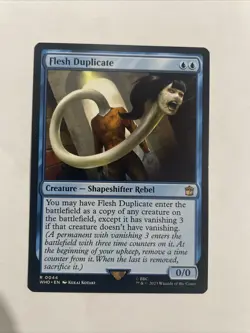 Flesh Duplicate 0044 Non Foil Rare Doctor Who Commander MTG - Image 1