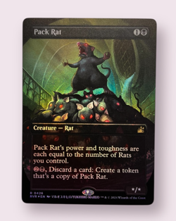 MTG Pack Rat (Anime Borderless Foil) | Ravnica Remastered NM - Image 1