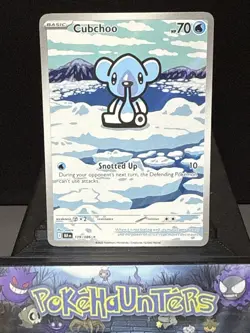 Pokemon Card Cubchoo 109/086 Illustration Rare Black Bolt Near Mint - Image 1