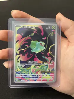 Mega Evolution Stamped Bulbasaur Pokemon TCG 133/132 Mint Condition - Image 1