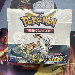 Pokemon TCG: Sword & Shield Brilliant Stars Booster Box 36 Packs 820650819964 - Image 1