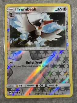 Trumbeak 107/149 Pokemon TCG Sun Moon Sm Base Set Reverse Holo (Light Play) - Image 1
