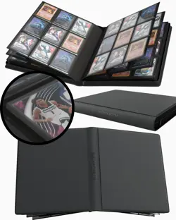 Premium Top Loader Binder for 216 Cards - Non-Tenting 9 Pocket Double Sided D... - Image 1