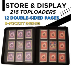Premium Top Loader Binder for 216 Cards - Non-Tenting 9 Pocket Double Sided D... - Image 4